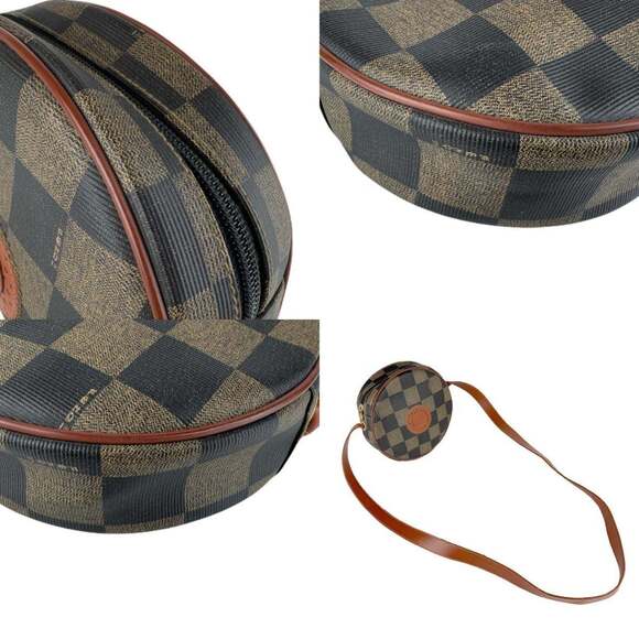 FENDI Brown Leather Shoulder Bag
